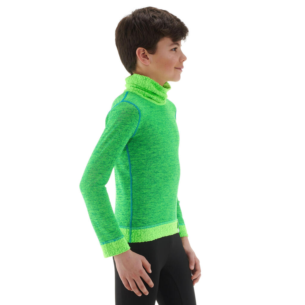 2Warm Children's Ski Underwear Top - Green