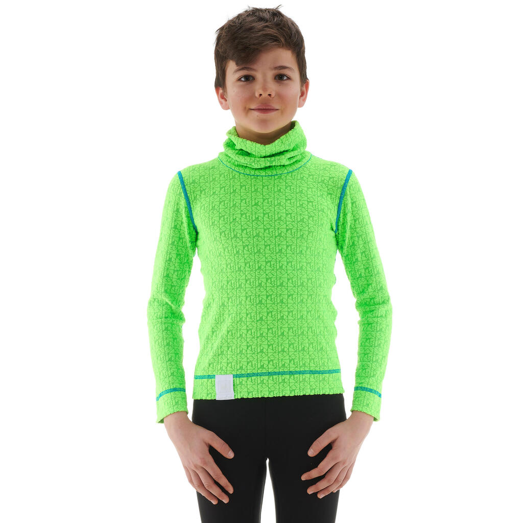 2Warm Children's Ski Underwear Top - Green