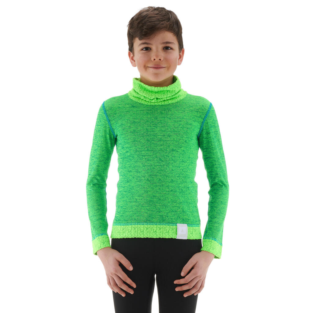 2Warm Children's Ski Underwear Top - Green