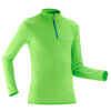 Detské lyžiarske spodné tričko Freshwarm 1/2 Zips zelené