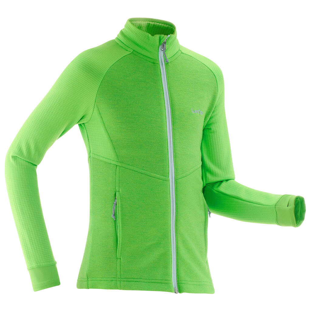 Mid Warm 500 Children's Ski Liner Jacket - Green