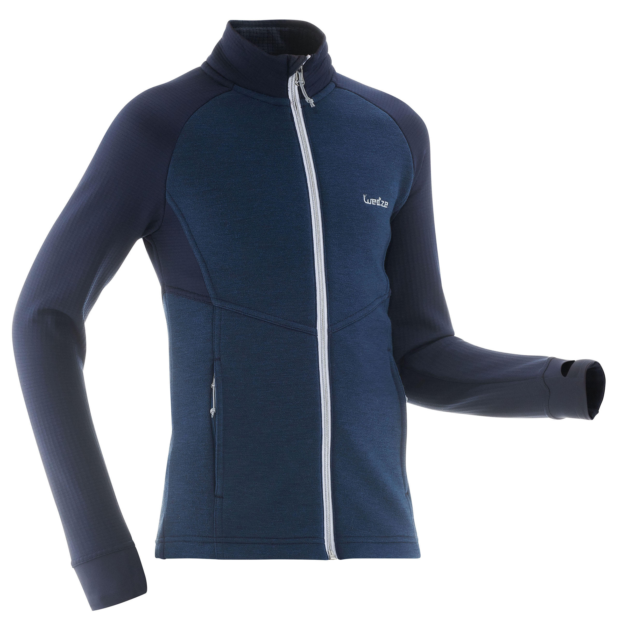 Wedze Midlayer Voor Skien Kinderen Mid Warm 500 Blauw wedze kopen in de aanbieding