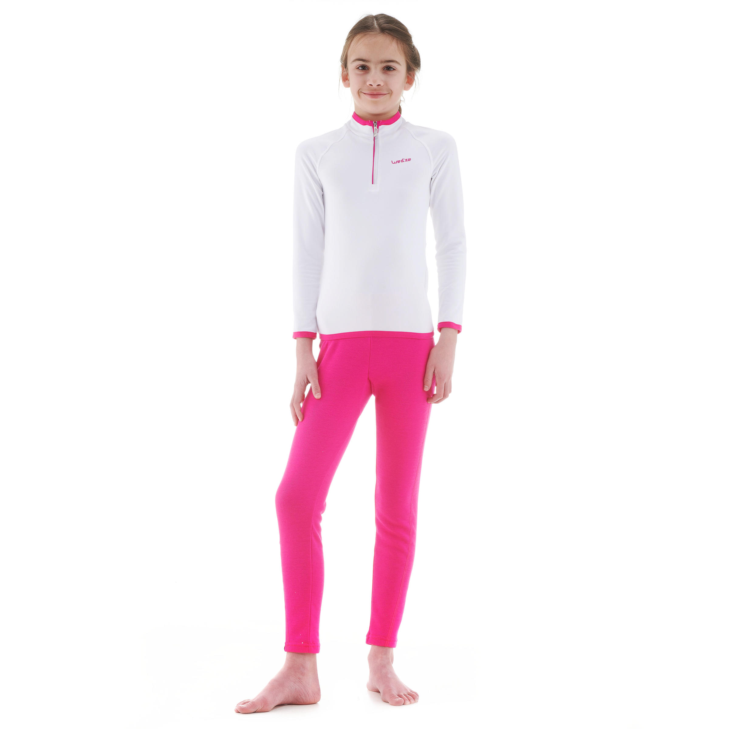 Pantalón interior de esquí Júnior 100 rosado - Decathlon