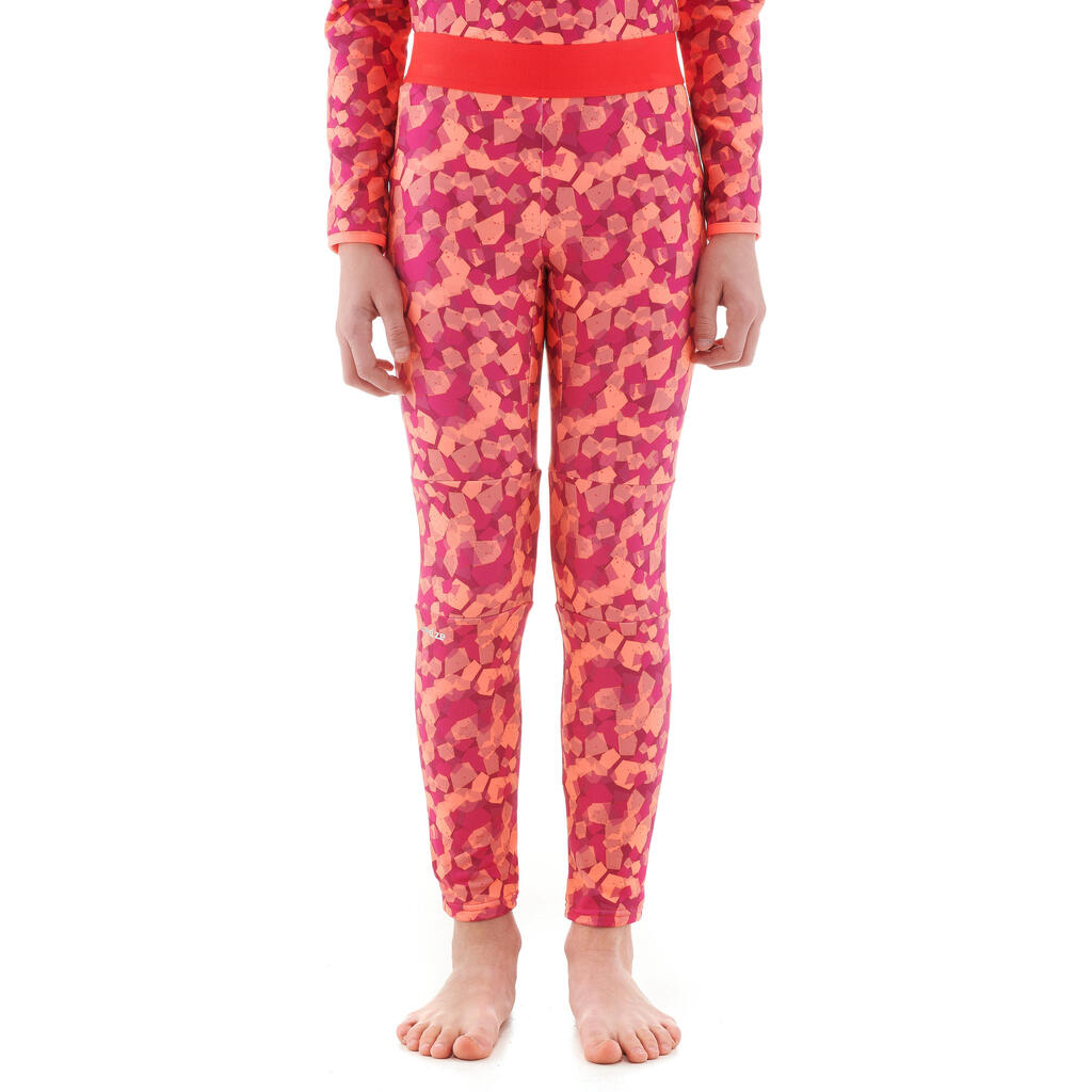 Freshwarm Kids' Skiing Base Layer Bottom - PINK