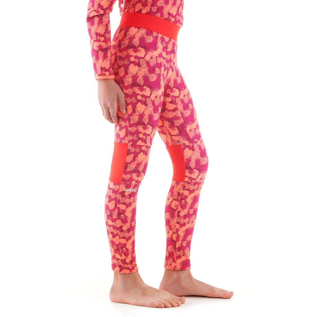 Freshwarm Kids' Skiing Base Layer Bottom - PINK