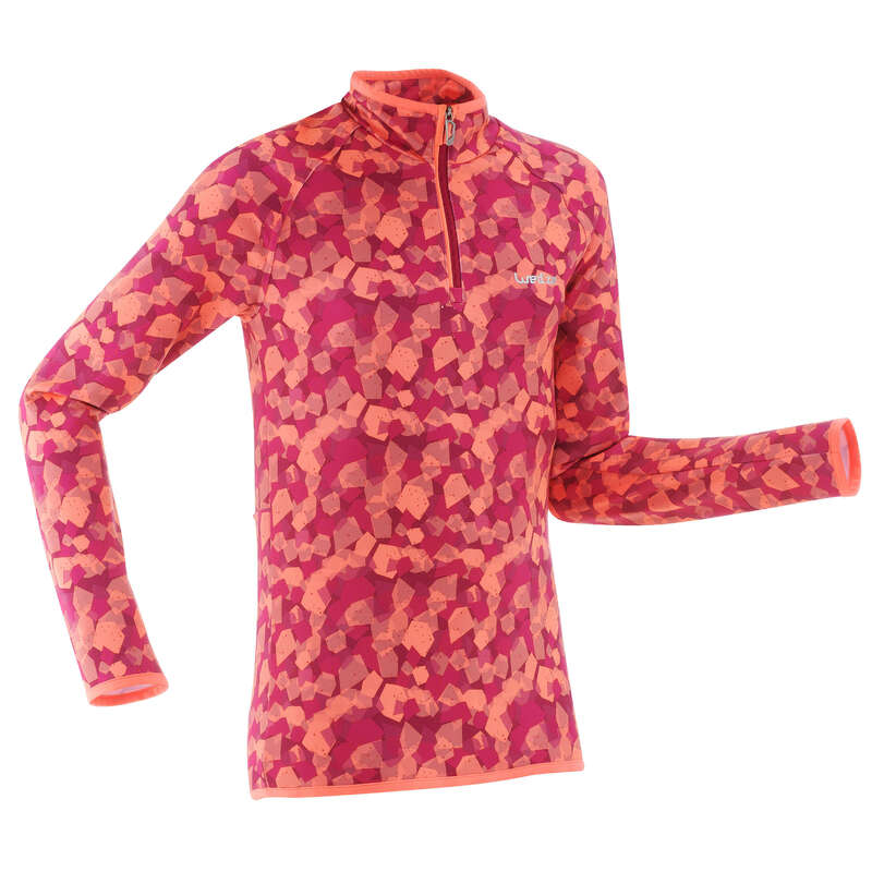 GIRL SKI BASELAYER & PULL Ski Wear - JR ZIP BASE LAYER SKI TOP FS WEDZE - Ski Wear