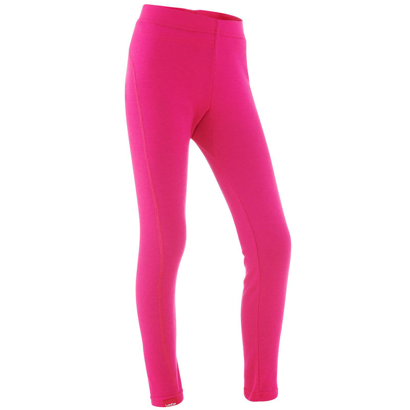 Children's Ski Base-Layer Bottoms 100 - Pink Children's Ski Base-Layer Bottoms 100 - Pink