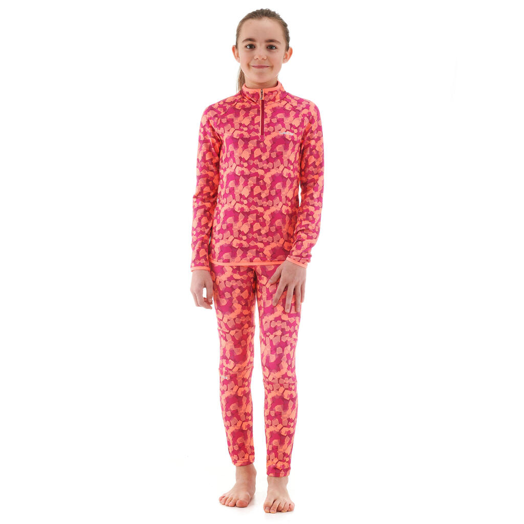 Freshwarm Kids' Skiing Base Layer Bottom - PINK