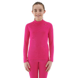 Camiseta de esquí niño 100 rosa