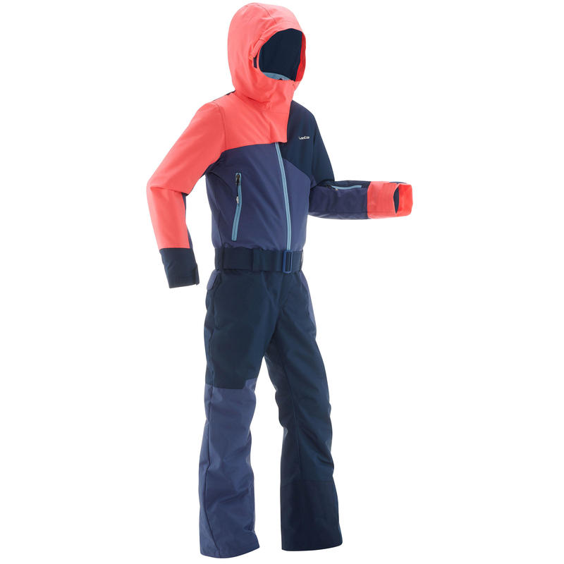 Children's Ski Suit - Blue and Coral