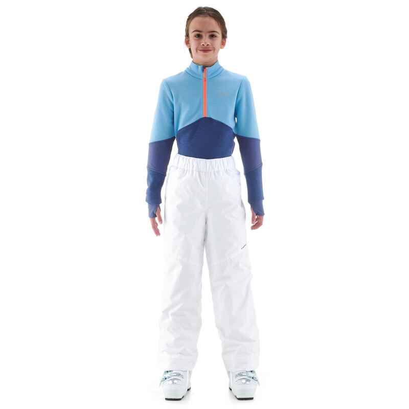 Children's Ski Trousers White Decathlon