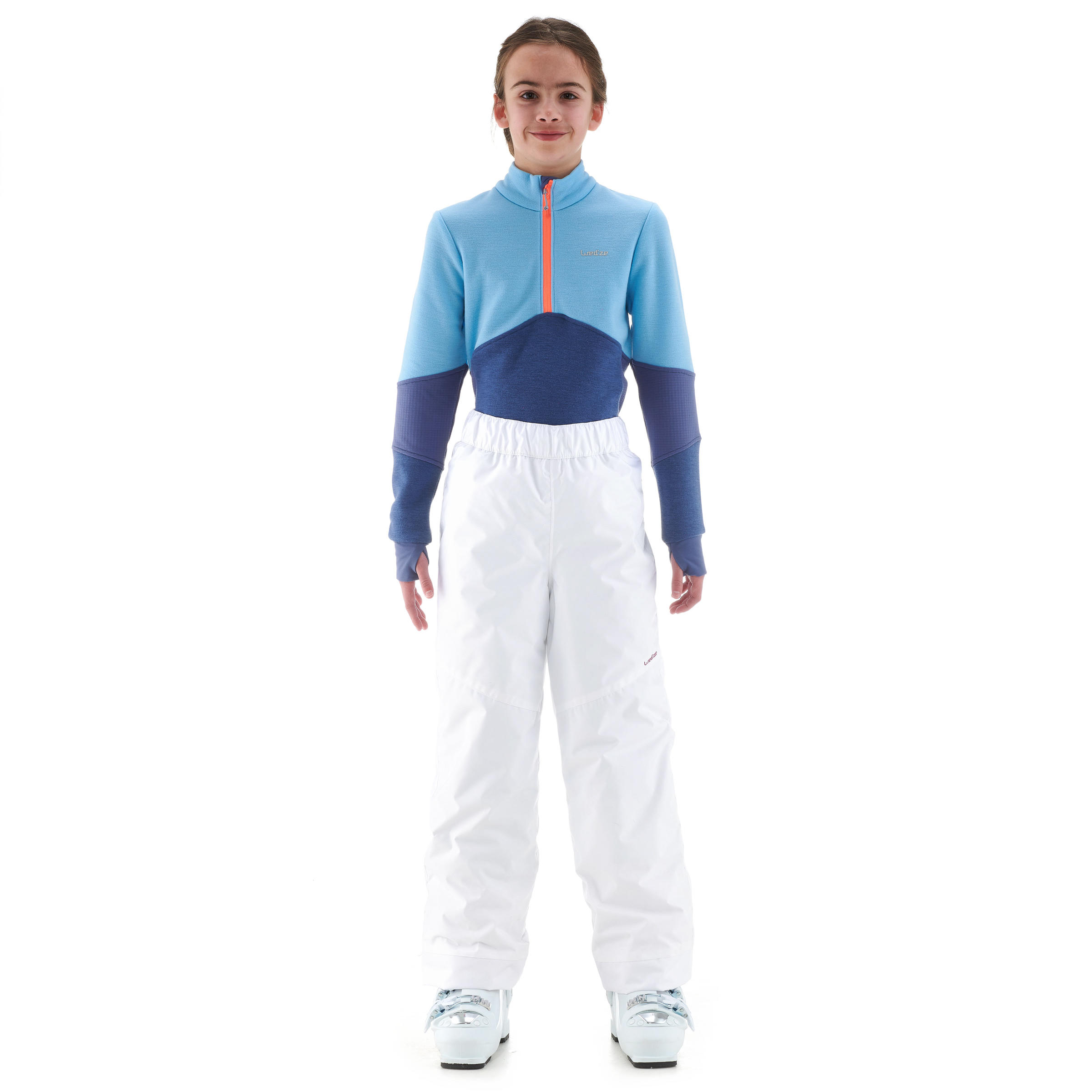 PANTALON DE SKI ENFANT 100 BLANC Decathlon