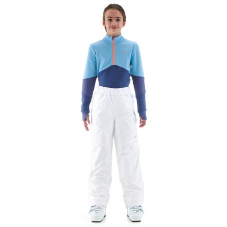 PANTALON DE SKI ENFANT 100 BLANC