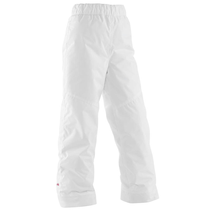 PANTALON DE SKI ENFANT 100 BLANC