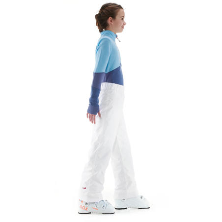 PANTALON DE SKI ENFANT 100 BLANC