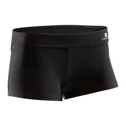Mini short moulant de danse femme noir