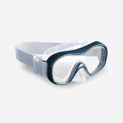 
      Masque de Snorkeling SNK 500 gris pour adultes ou enfants
  