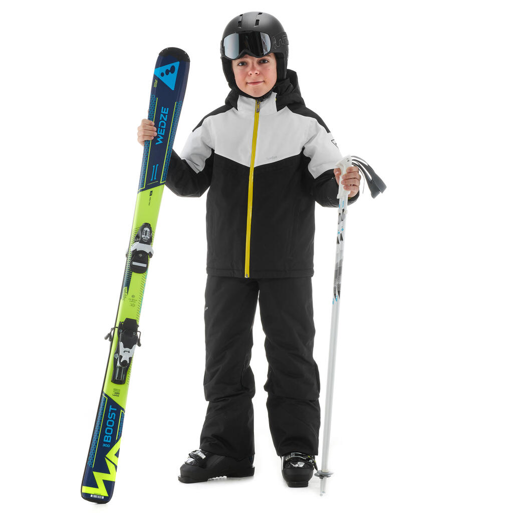 Skihose Piste 900 PNF Kinder schwarz