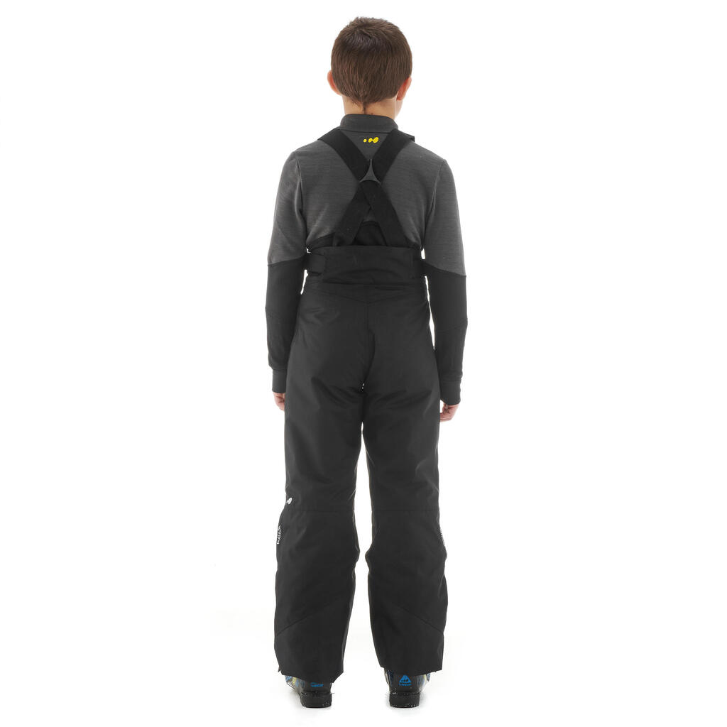 Skihose Piste 900 PNF Kinder schwarz