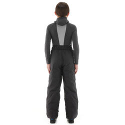 PANTALON DE SKI ENFANT 100 GRIS FONCÉ