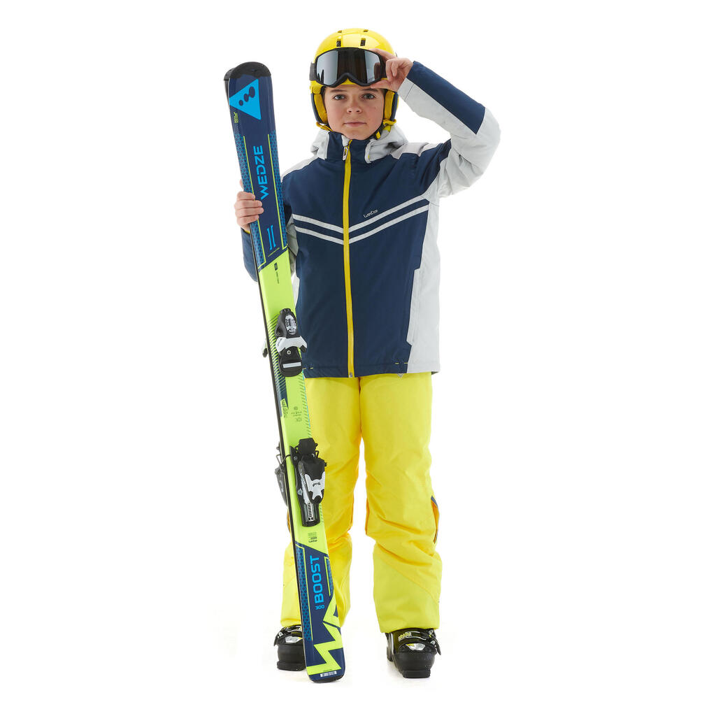 Skihose Piste 900 PNF Kinder schwarz