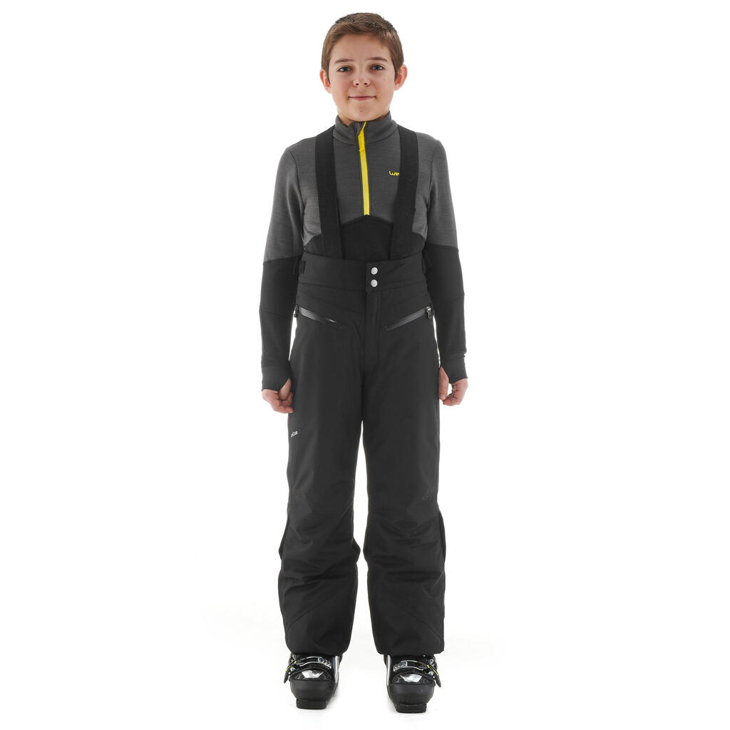Skihose Piste 900 PNF Kinder schwarz