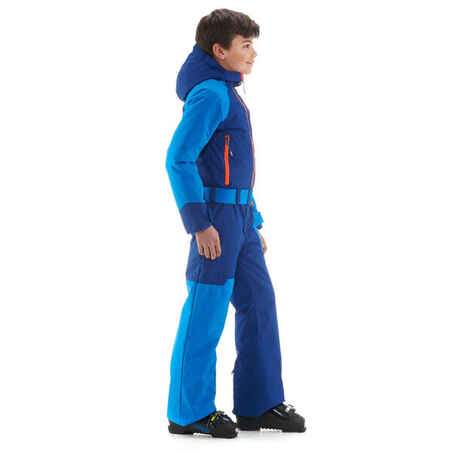 Schneeanzug Skianzug 500 warm wasserdicht Kinder blau 