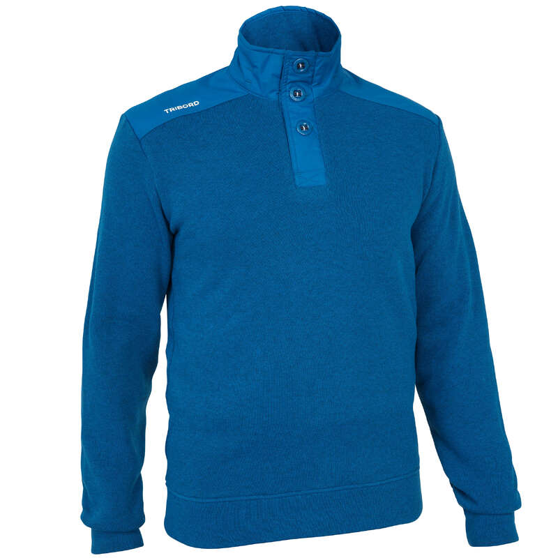 TRIBORD Men's sailing pullover SAILING 100 Blue Decathlon