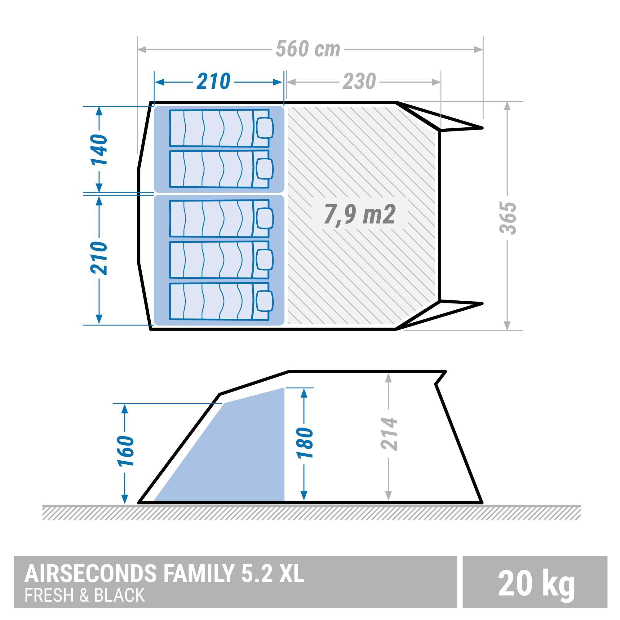 air seconds family 5.2 xl fresh & black