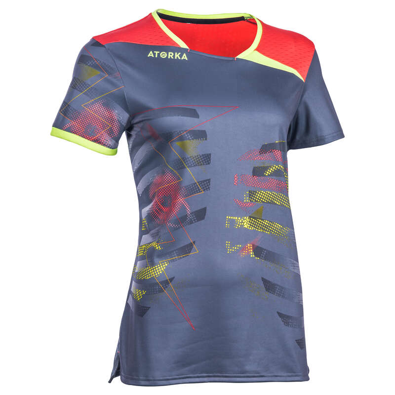 ATORKA H500 Adult Handball Jersey Grey/Pink Decathlon