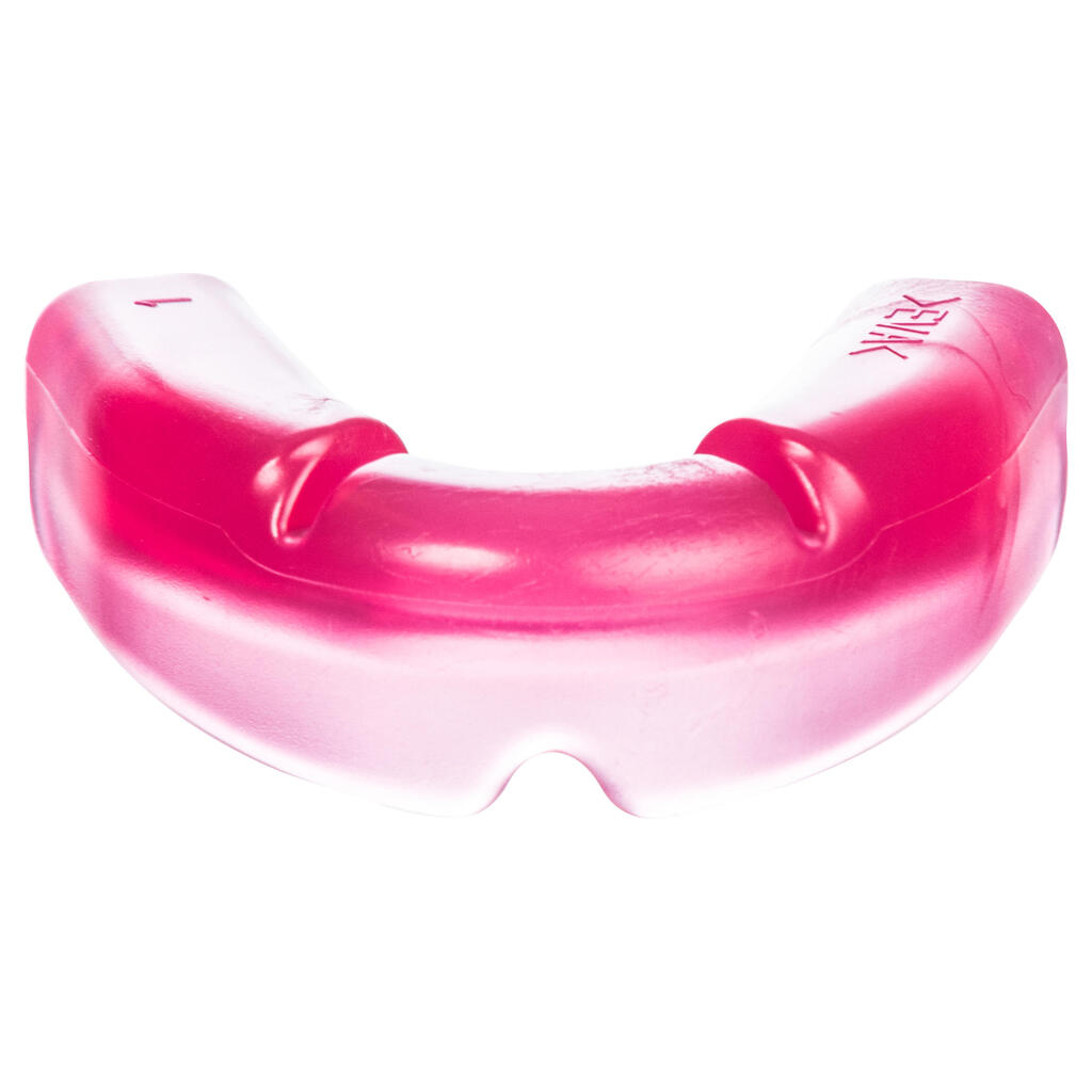 Bērnu mazs zemas intensitātes lauka hokeja zobu aizsargs “FH100”, rozā