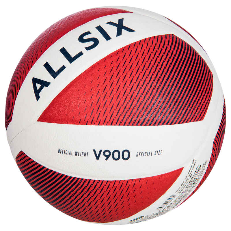 Tinklinio kamuolys „V900“, baltas, raudonas
