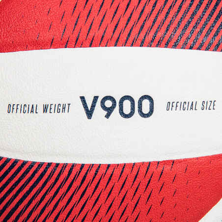 Bola Voli V900 - Putih/Merah
