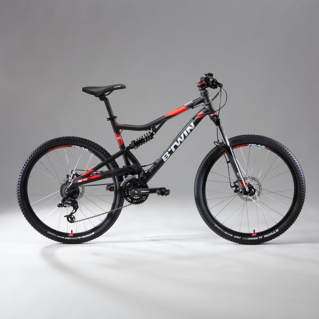 אופני הרים Rockrider 520 S 27.5 אינץ'- אפור