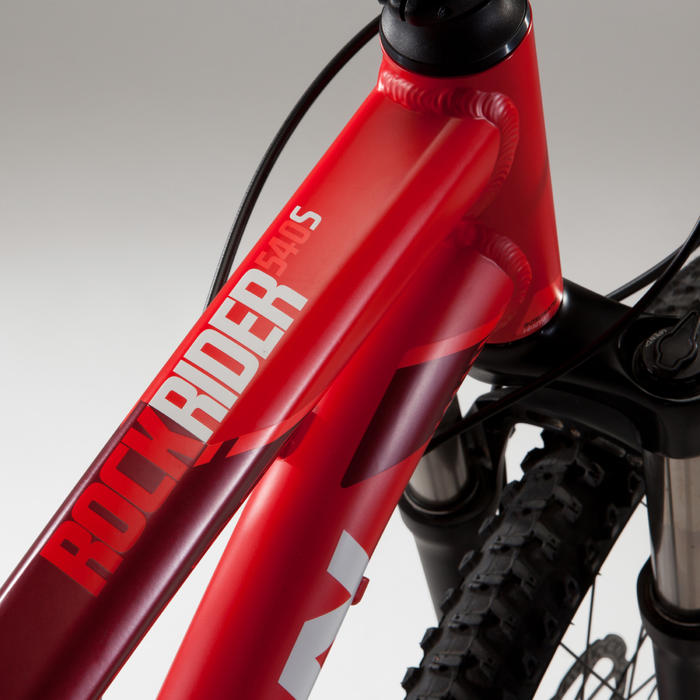 decathlon fahrrad mountainbike st 540 rot
