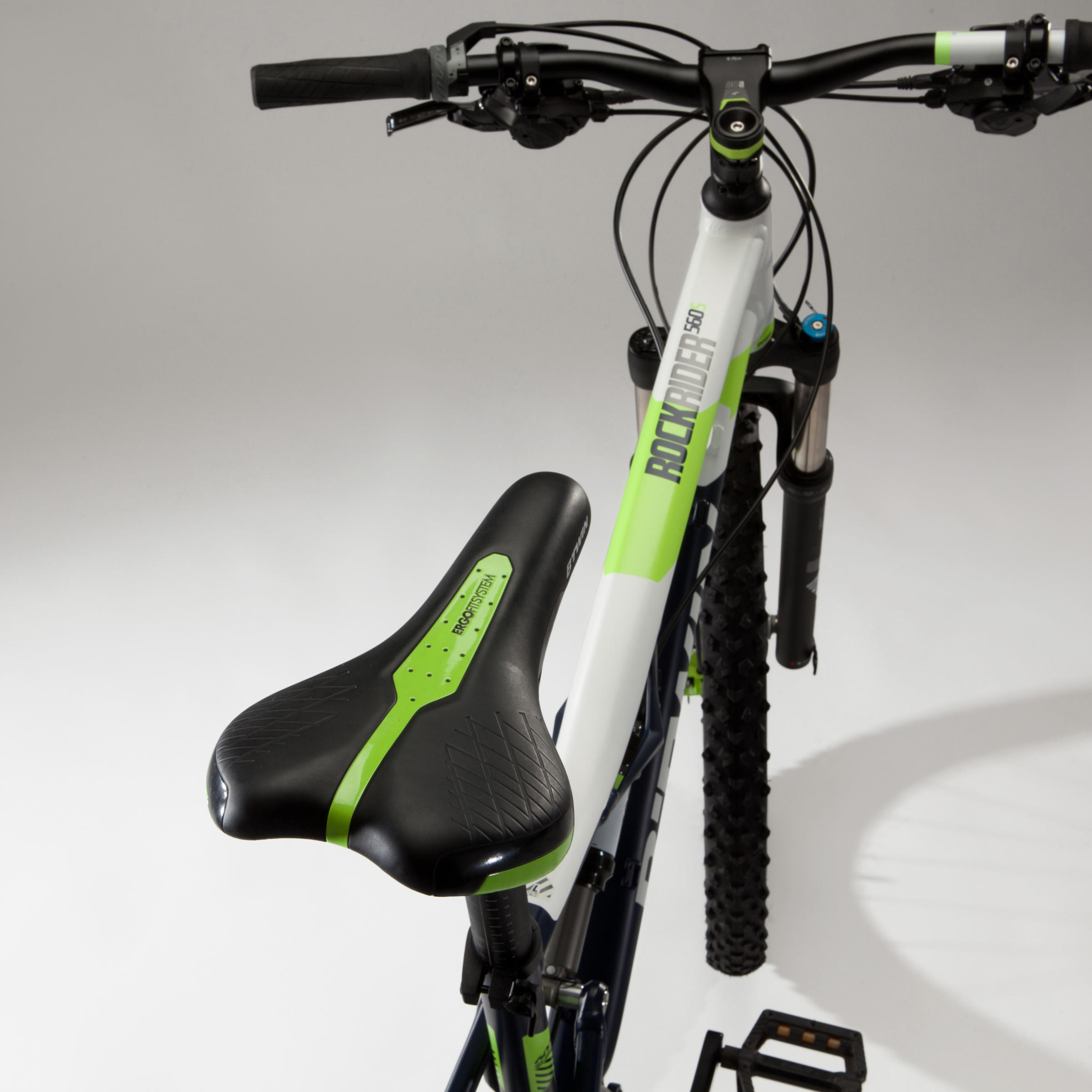 Mountainbike 27,5 Zoll Rockrider ST 560S blau/weiß Decathlon