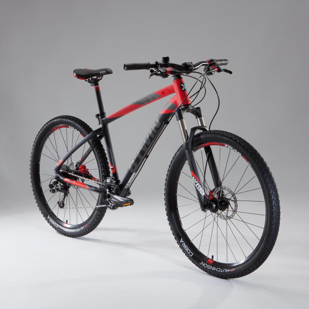 Mountainbike 27,5 Zoll Rockrider ST 560 schwarz/rot