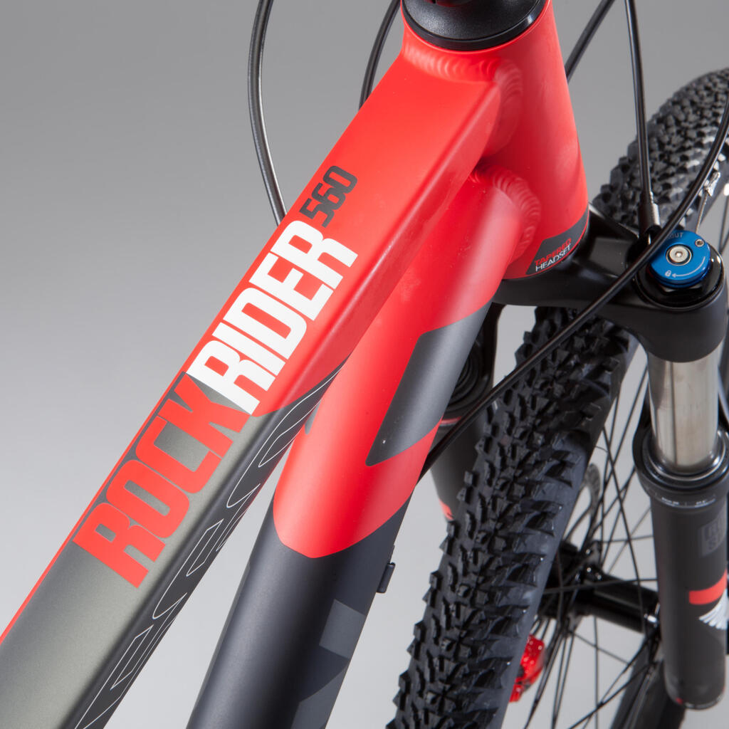 Mountainbike 27,5 Zoll Rockrider ST 560 schwarz/rot