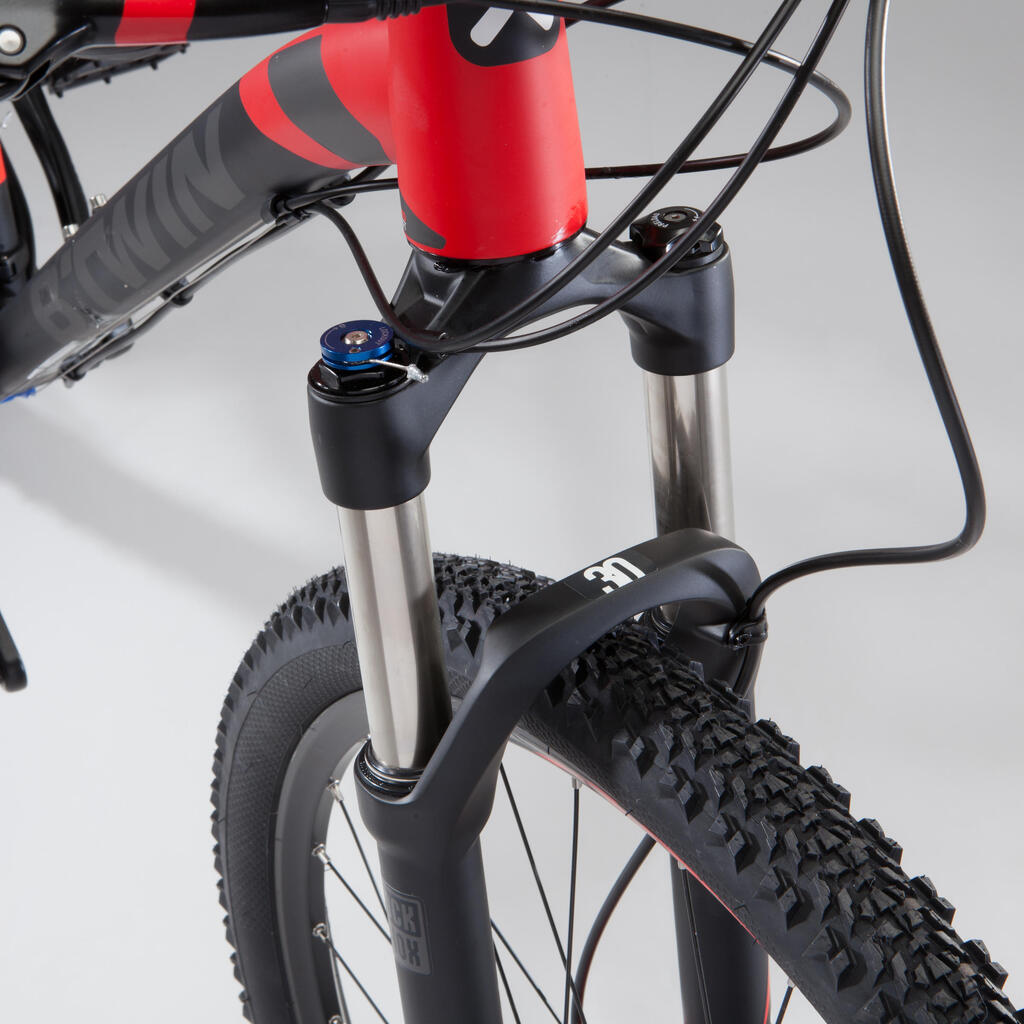 Mountainbike 27,5 Zoll Rockrider ST 560 schwarz/rot