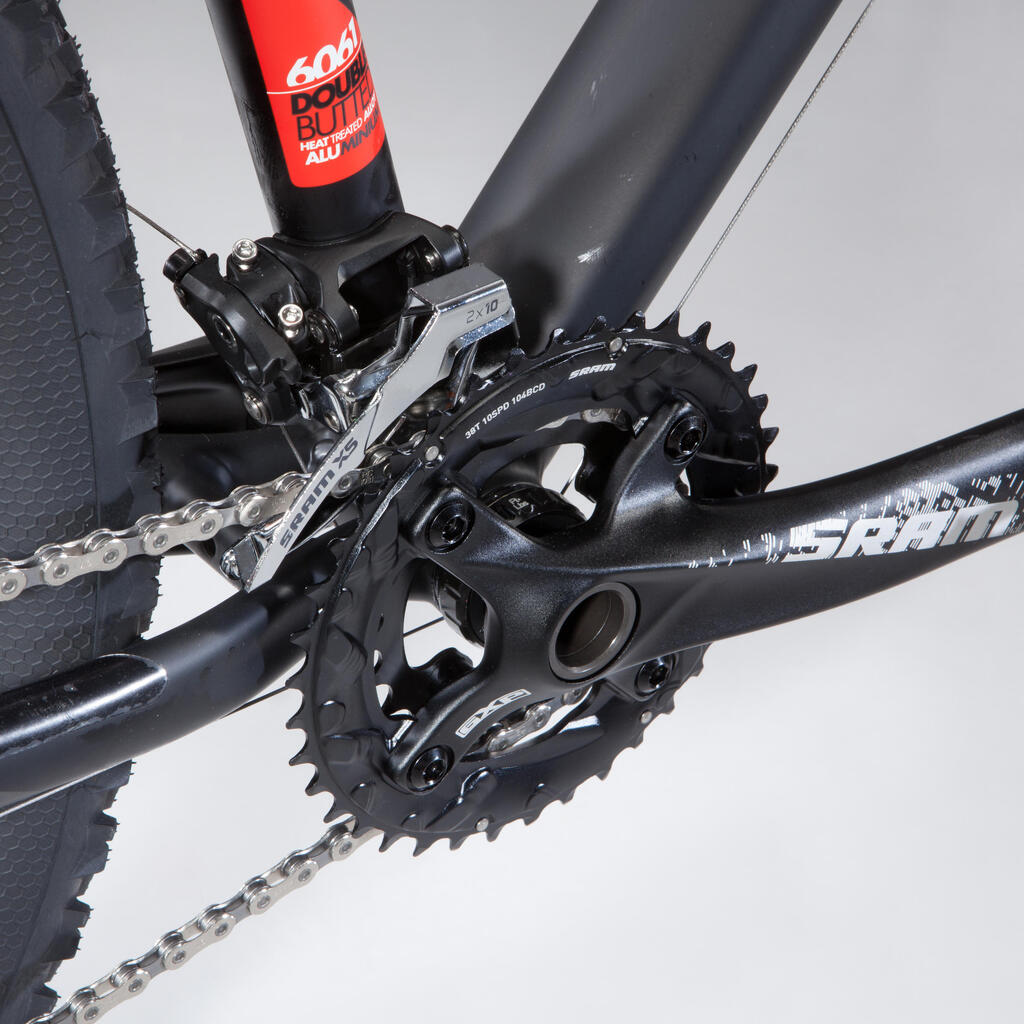 Mountainbike 27,5 Zoll Rockrider ST 560 schwarz/rot