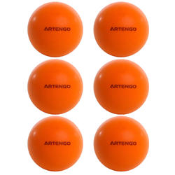 BALLES DE TENNIS DE TABLE MOUSSE PPB 100 SILENT X6 ORANGE