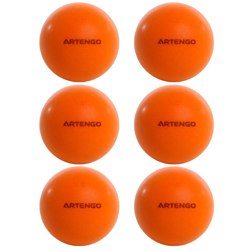 BALLES DE PING PONG MOUSSE PPB 100 SILENT X6 ORANGE