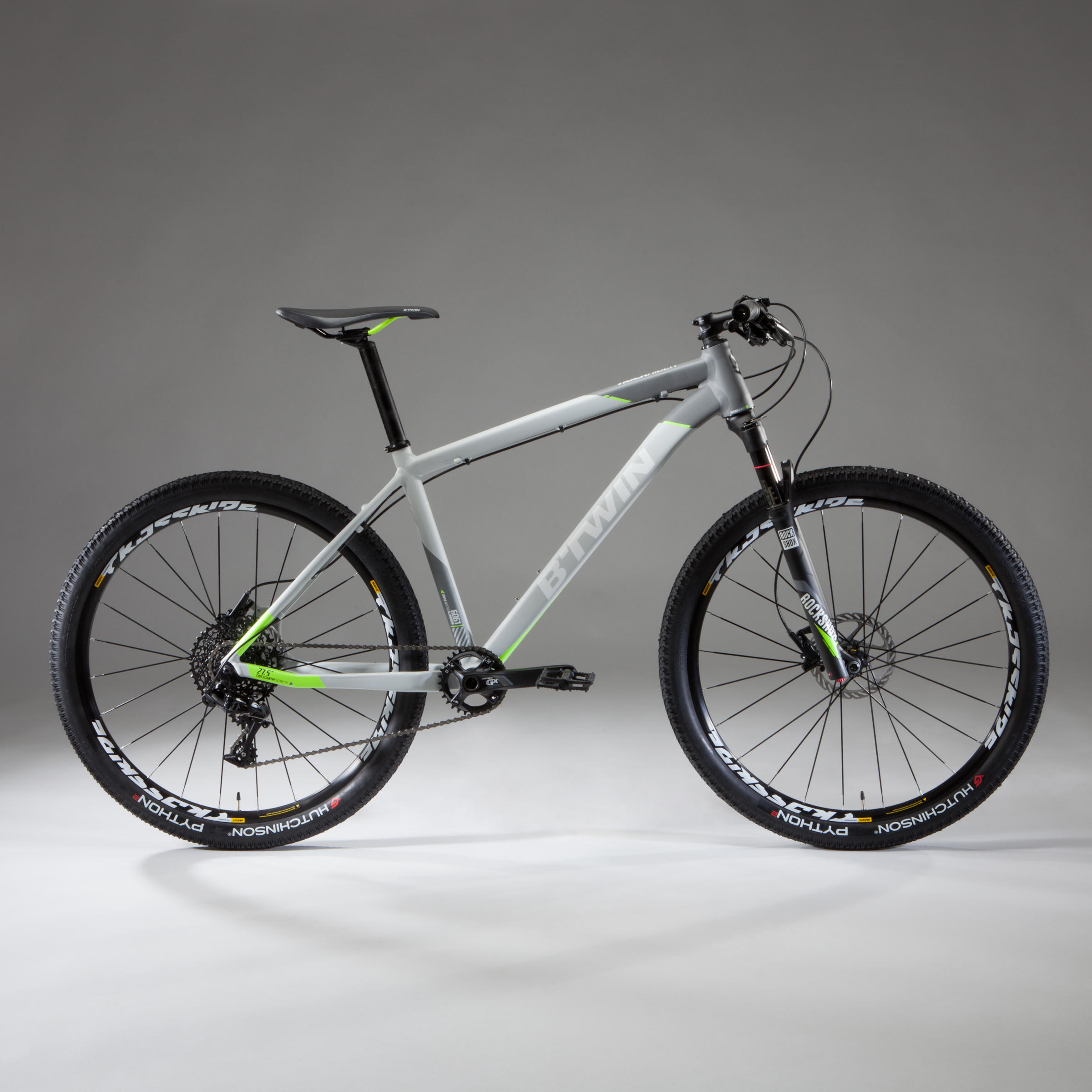 Rockrider 920 Mountain Bike Grey/Lime Decathlon