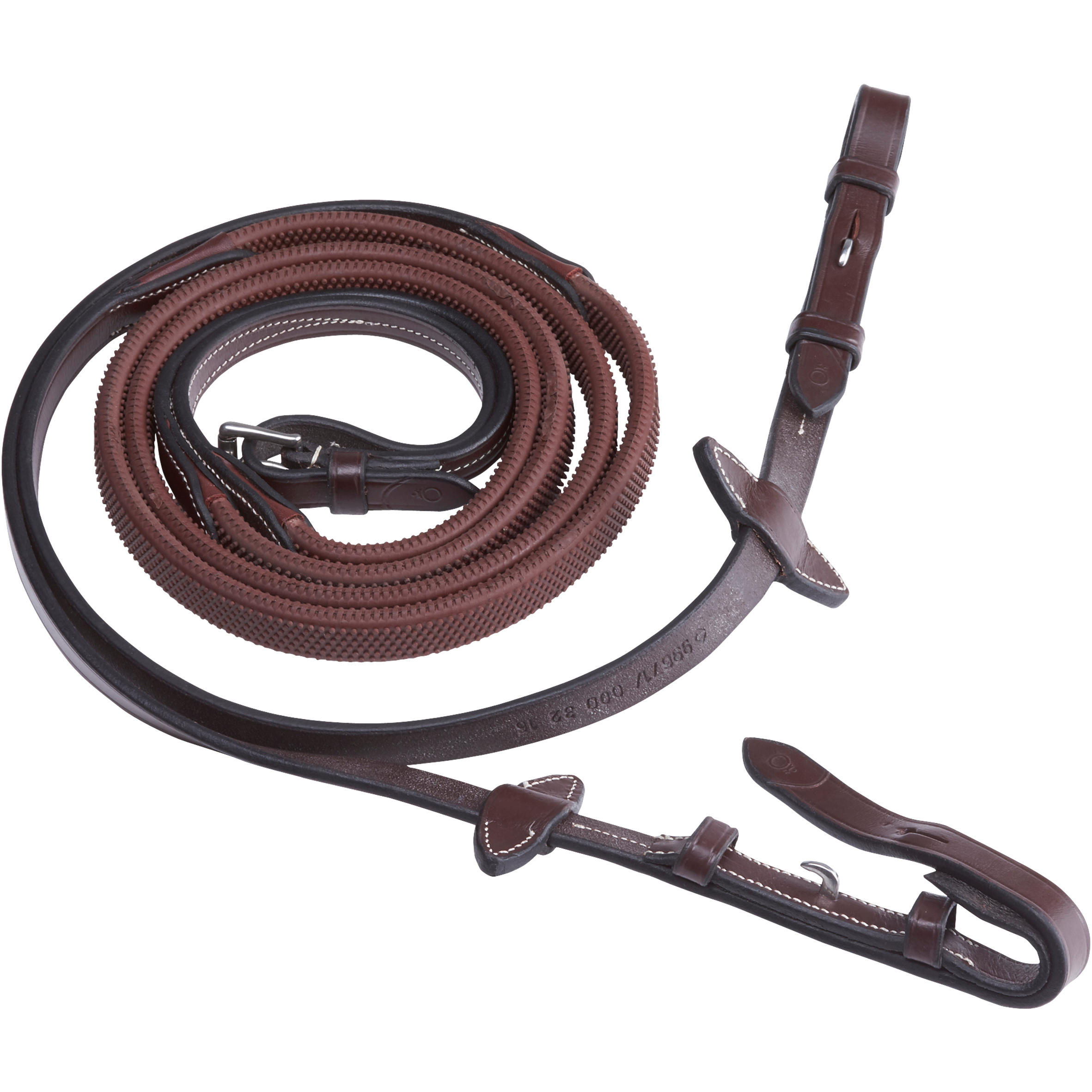 Rênes équitation 900 marron - taille cheval