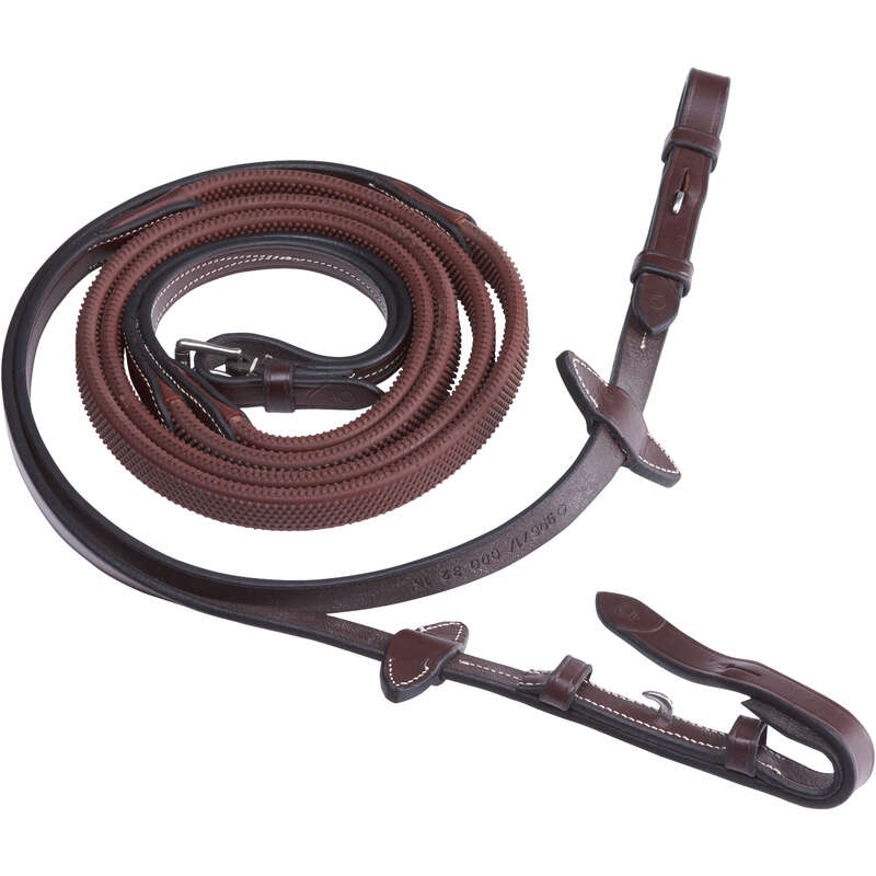 FOUGANZA 900 Horse Riding Reins For Horse Brown Decathlon