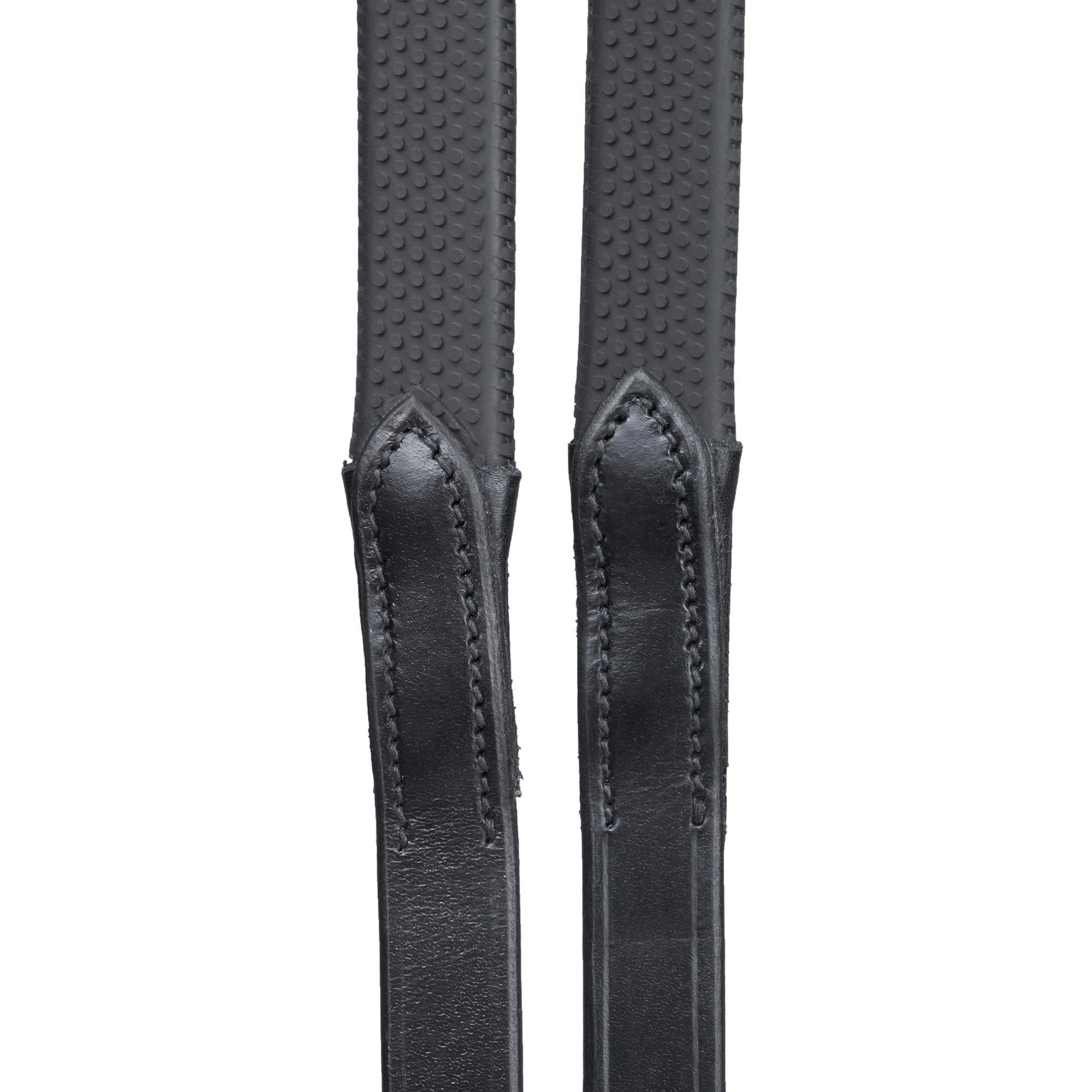 900 black riding reins - horse size