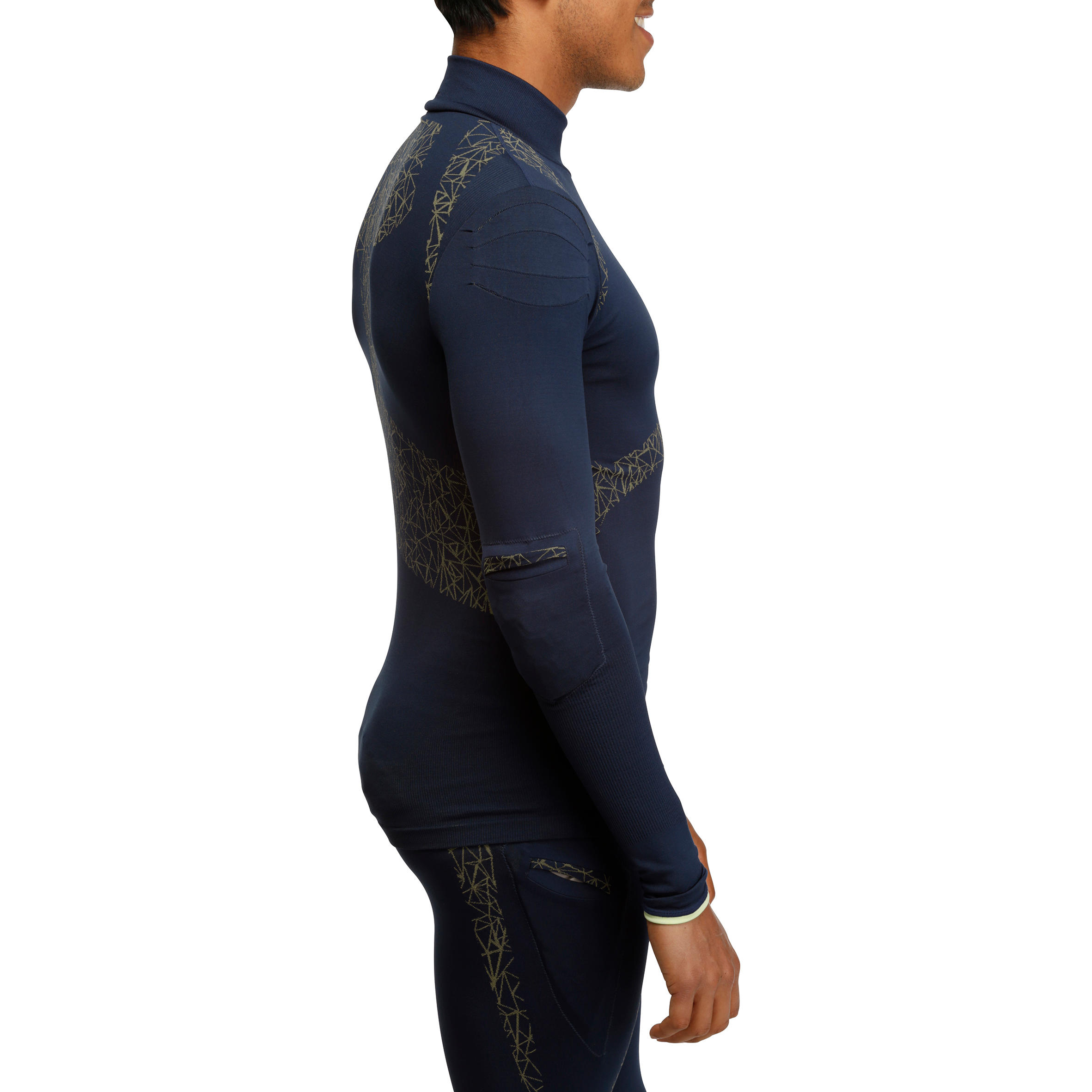 Myslim Men'S Ski Base Layer Top - Blue 2/7
