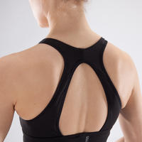 Brassière cardio fitness femme noire 120