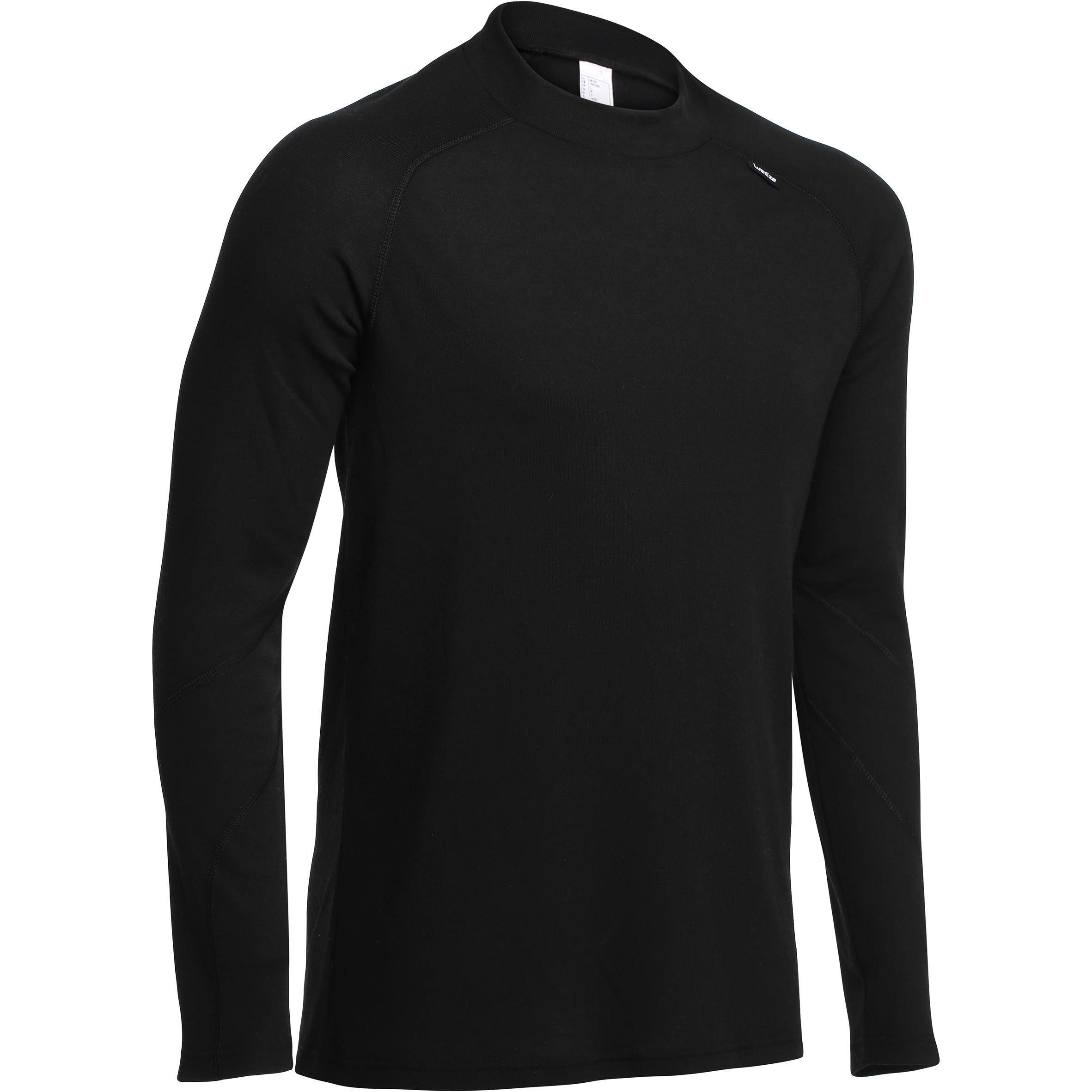 Men's Ski Base Layer Top 100 - Black -  1