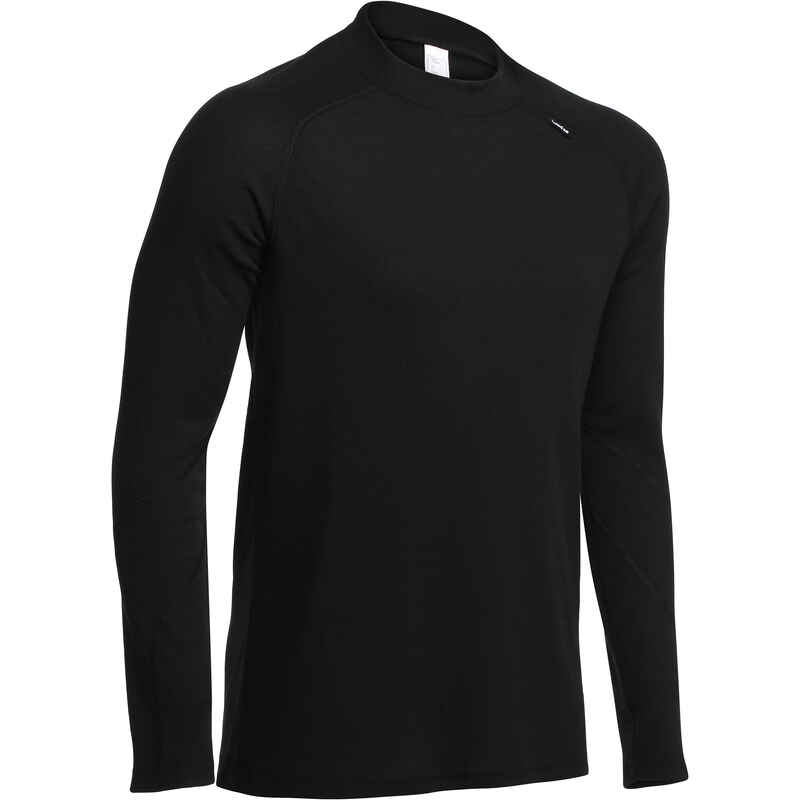 Men's Ski Base Layer Top - Black